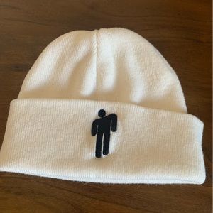 Billie Eilish white beanie